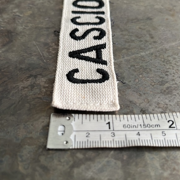 CASCIO Embroidered Vintage ‘White’ military name tape patch : CASCIO - Picture 7 of 8